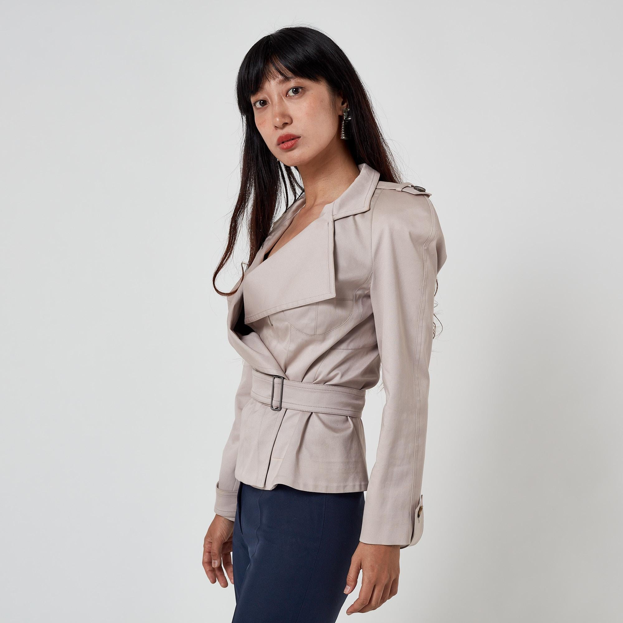 2003 Tom Ford for Yves Saint Laurent Belted Jacket For Sale 6