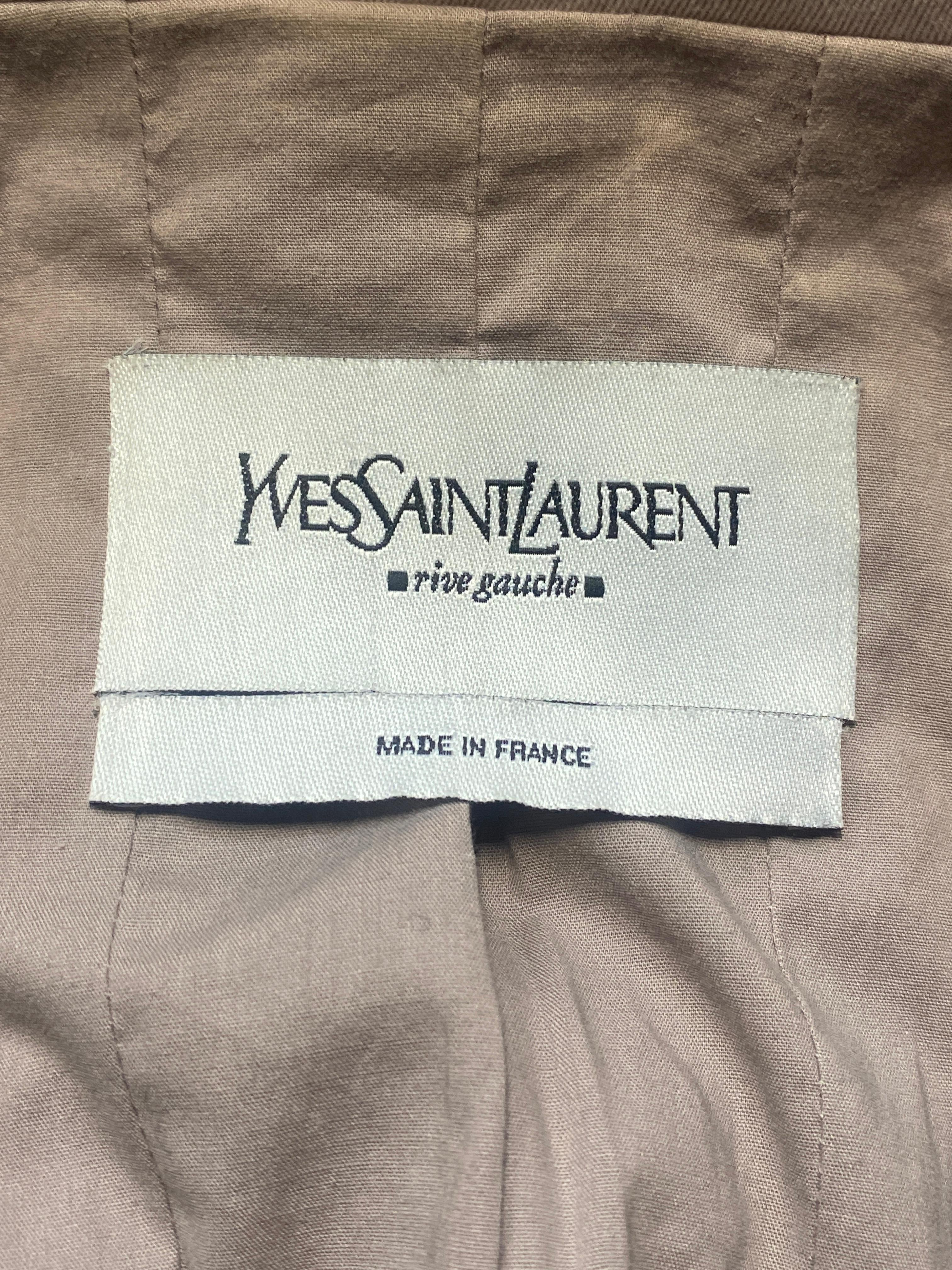 2003 Tom Ford for Yves Saint Laurent Belted Jacket For Sale 2