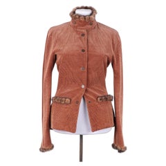 2003 Vintage Chanel Jacket 03A  Cashmere + Mink  Size 38 IT