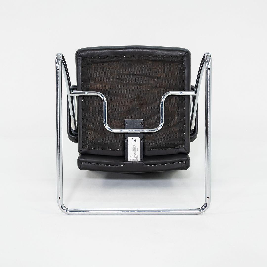 2003 Poltrone da pranzo della collezione Art di Walter Knoll in pelle nera 4x Disponibile in vendita 4