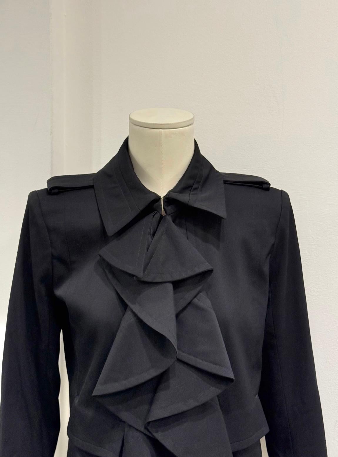 2003 Yves Saint Laurent by Tom Ford runway ruffle jacket (veste à volants) Bon état - En vente à Milano, Lombardia