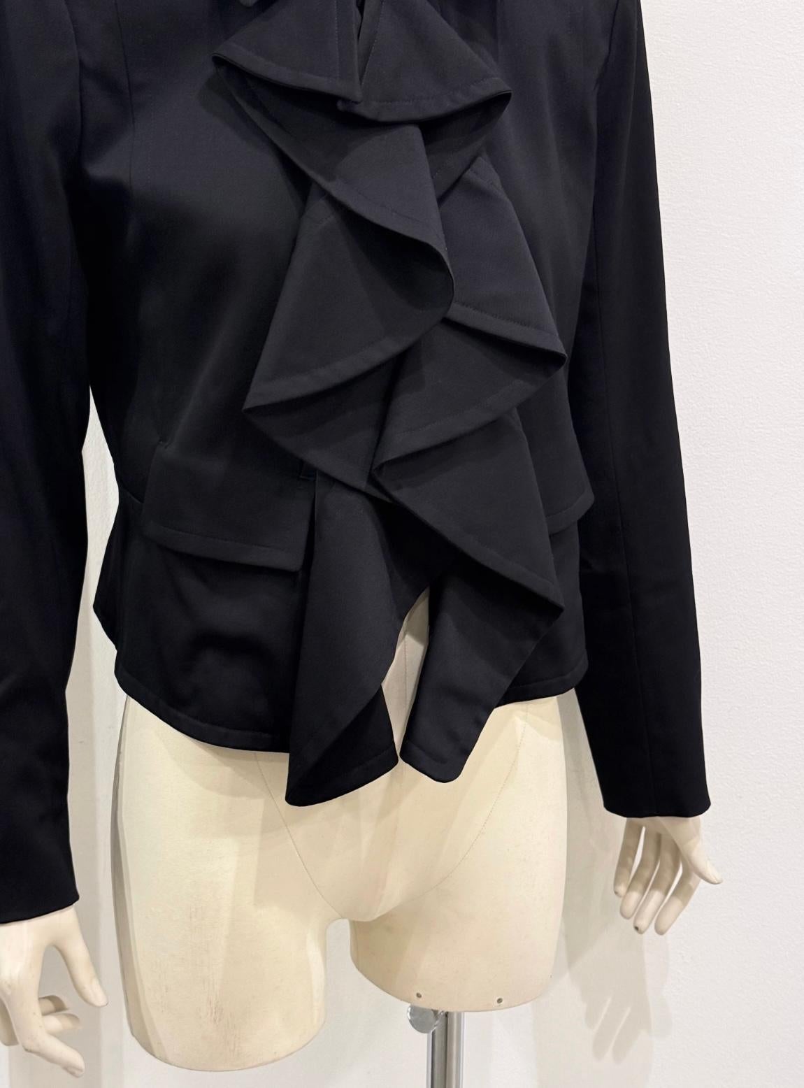 2003 Yves Saint Laurent by Tom Ford runway ruffle jacket (veste à volants) en vente 3
