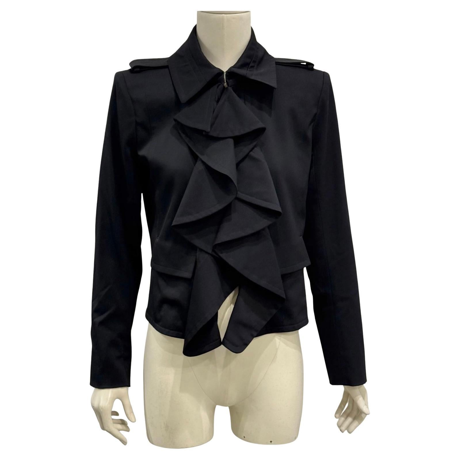 2003 Yves Saint Laurent by Tom Ford runway ruffle jacket