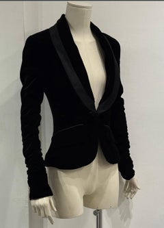 2003 Yves Saint Laurent by Tom Ford tuxedo blazer with satin shawl lapel