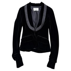 2003 Yves Saint Laurent by Tom Ford tuxedo blazer with satin shawl lapel 2003 Yves Saint Laurent by Tom Ford tuxedo blazer with satin shawl lapel