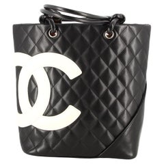 2004-2005 Chanel Cambon Black Leather Bag