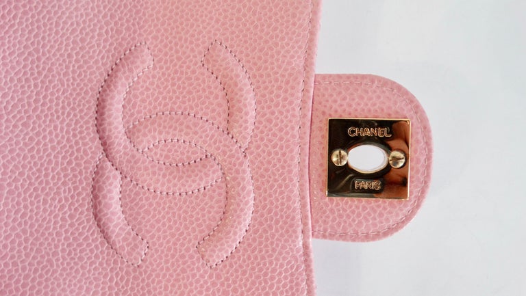 2004/2005 Chanel Pink Caviar Leather Classic Single Flap Mini at