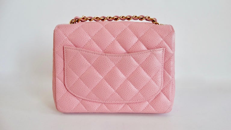 2004/2005 Chanel Pink Caviar Leather Classic Single Flap Mini at