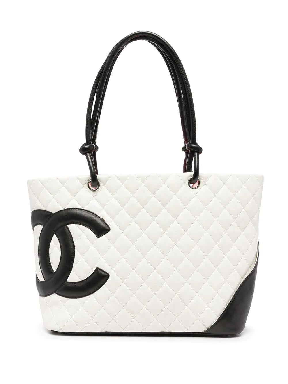 Chanel Quilted Leather Cambon Tote In Excellent Condition In London, GB
