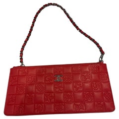 2004-2005 Chanel Rose Pink Lambskin Precious Symbols Handbag