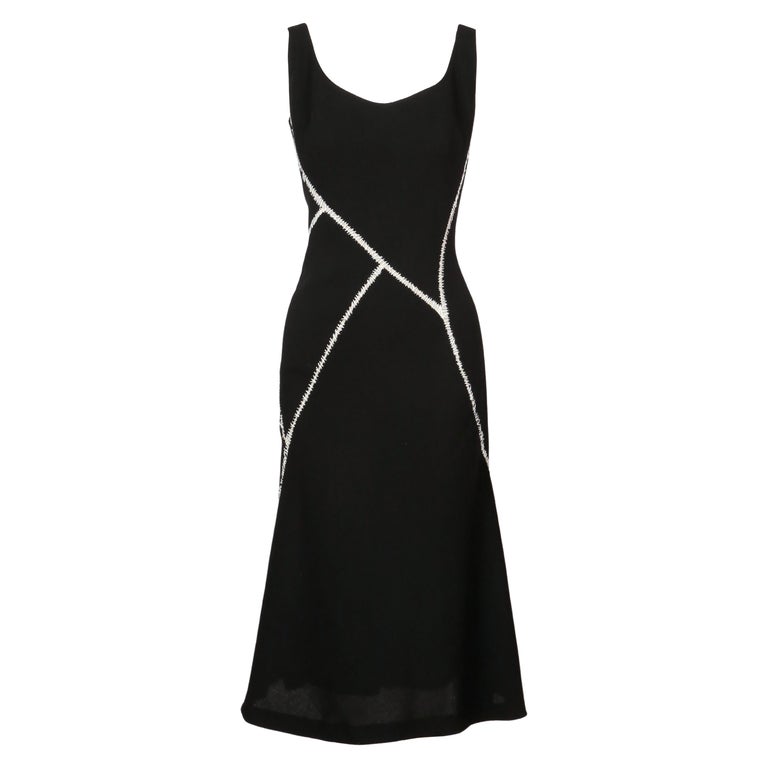 alexander mcqueen black white dress Original Alexander McQueen