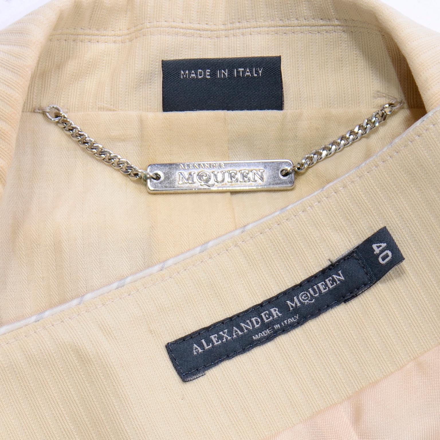 2004  Alexander McQueen Deliverance Runway Patchwork Skirt & Jacket Suit For Sale 14