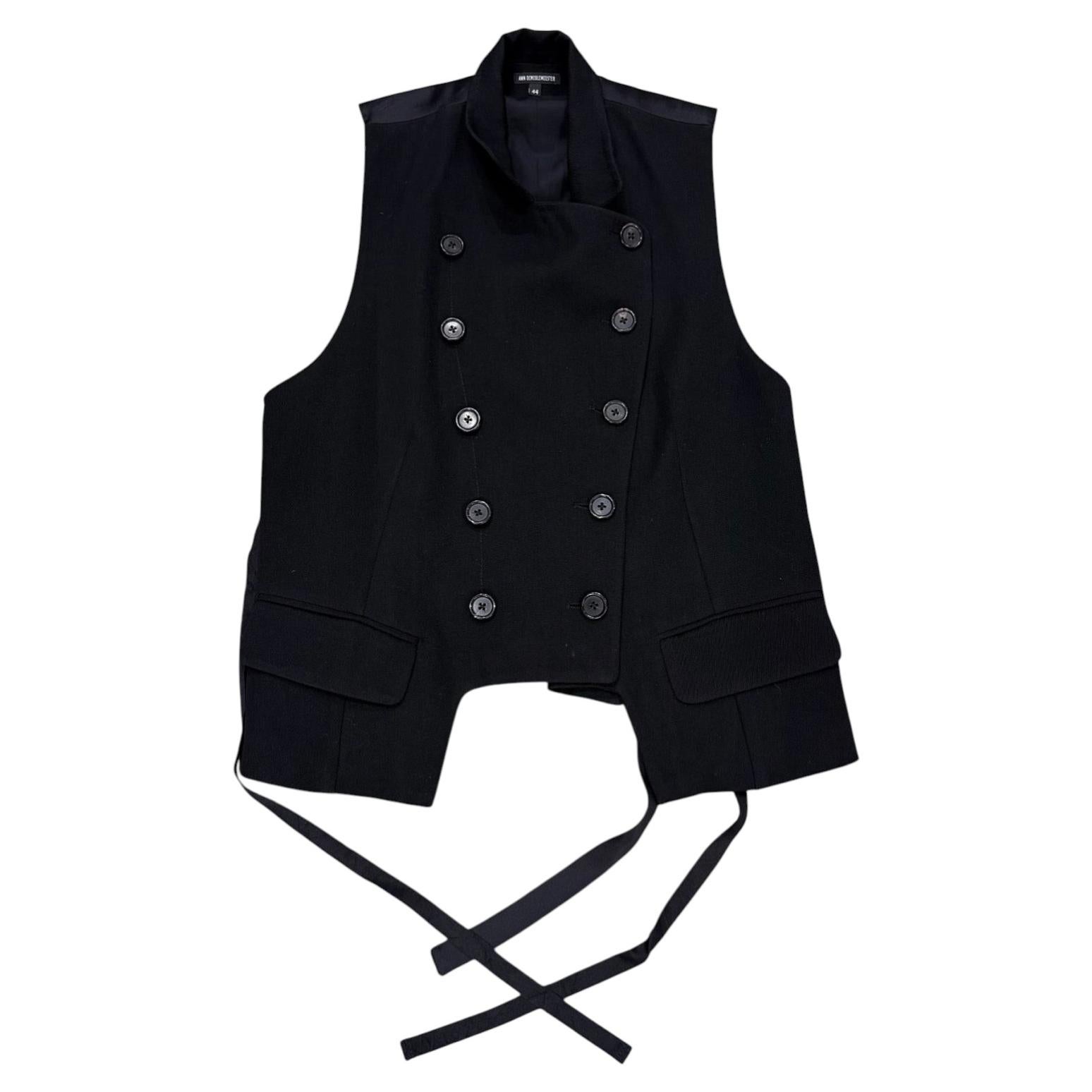 2004 Ann Demeulemeester asymmetric vest