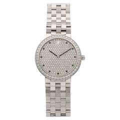 2004 Audemars Piguet Pave Ultra Thin 15071BC White Gold Pave Diamond Dial Manual