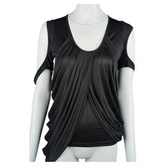 2004 Balenciaga by Nicolas Ghesquière Draped Asymmetric Stretch Top, FR38