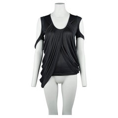 2004 Balenciaga by Nicolas Ghesquière Draped Asymmetric Stretch Top, FR38