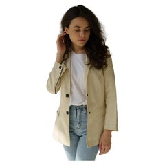 2004 CHANEL 04P Sports Line Nylon Jacket White Ivory P22996V13528