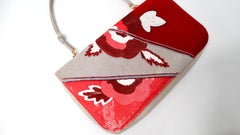 2004 Chanel Velour & Sequins Floral Print Clutch