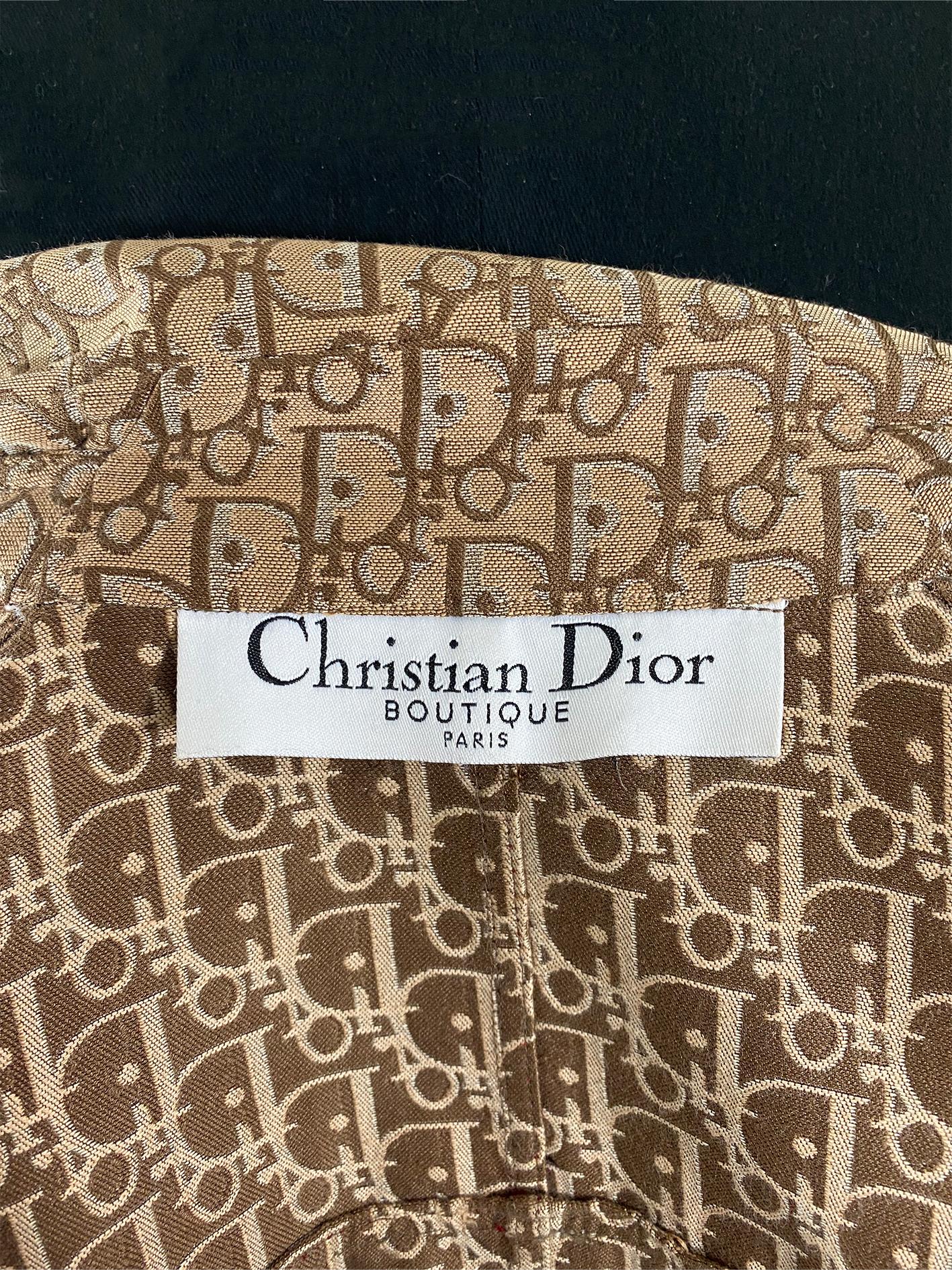 2004 Christian Dior Beige Monogrammierte Rasta Bar Jacke aus Baumwolle 3
