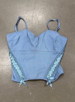 2002 Christian Dior by Galliano lace-up corset top