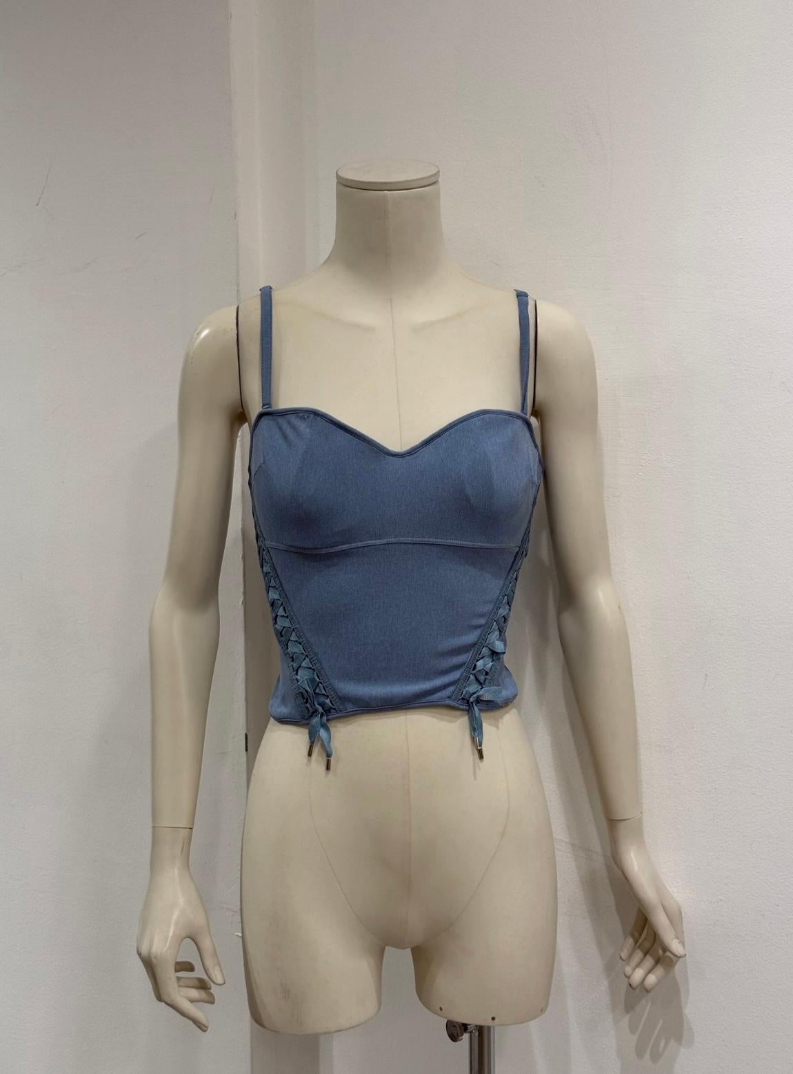 top corsé con cordones 2004 Christian Dior by Galliano en venta 2