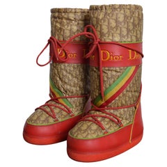 Christian Dior par John Galliano Rasta Diorissimo - Bottes de neige « Moon Snow Boots 35-37 », 2004
