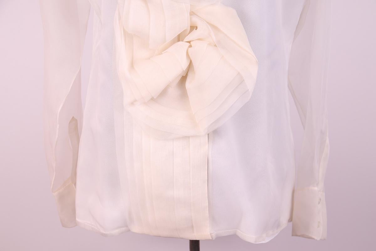 2004 Christian Dior Fall 2004 Ready-to-Wear Silk Blouse For Sale 7