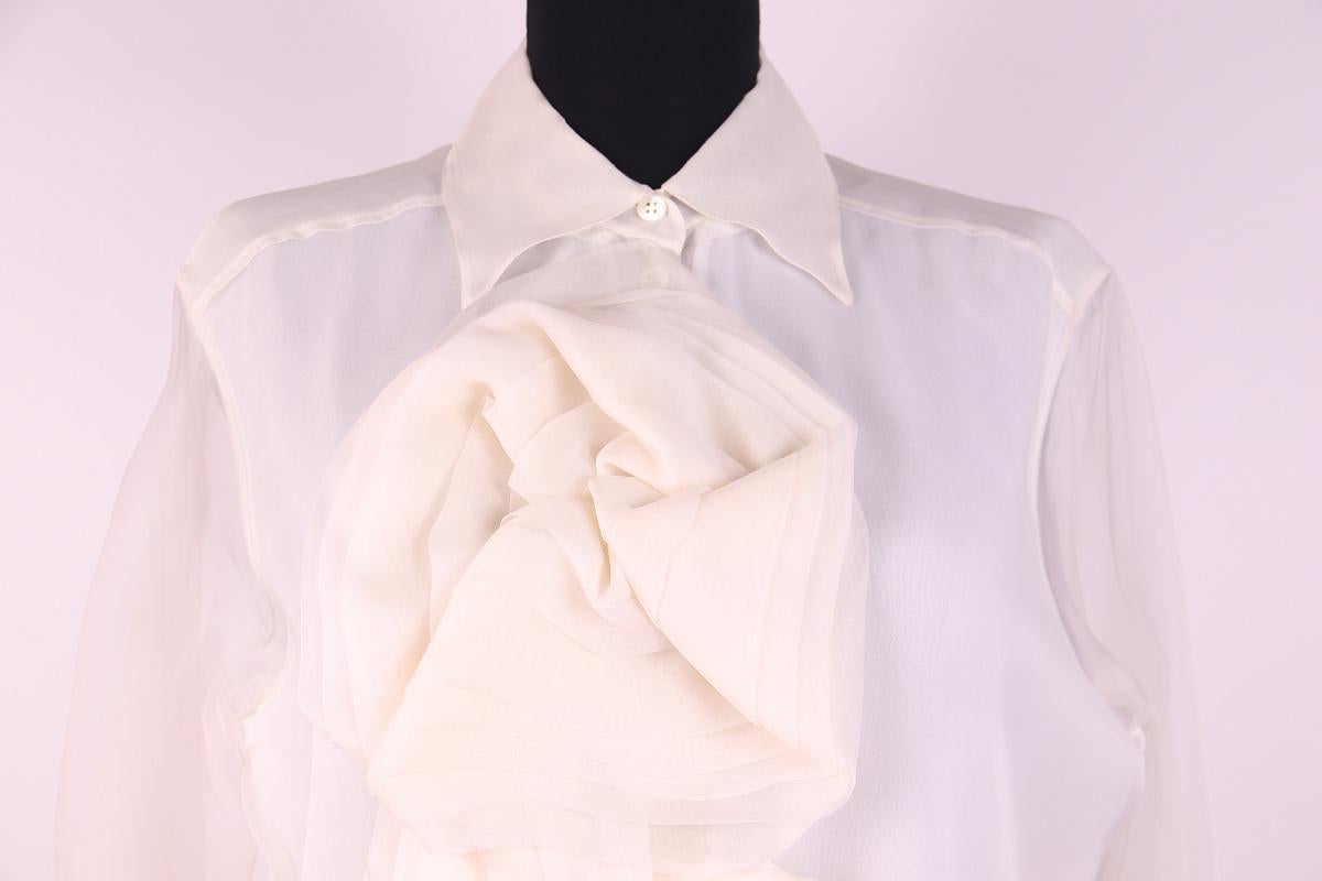 2004 Christian Dior Fall 2004 Ready-to-Wear Silk Blouse In Excellent Condition For Sale In Алматинский Почтамт, KZ