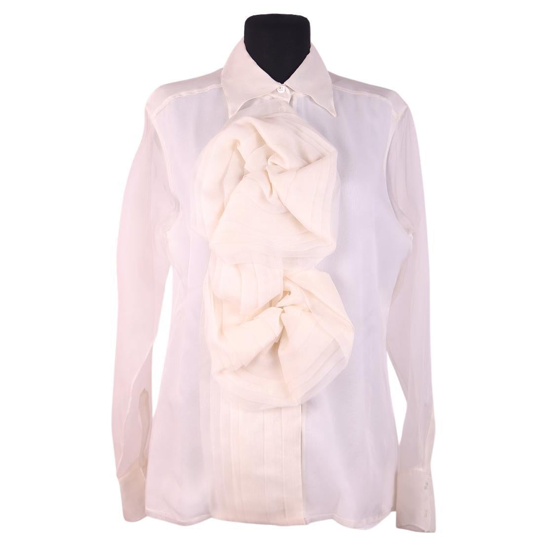 2004 Christian Dior Fall 2004 Ready-to-Wear Silk Blouse For Sale