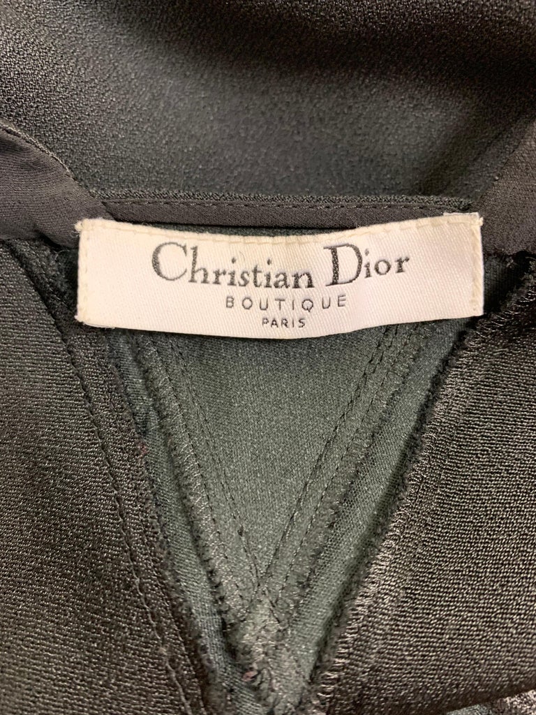 F/W 2004 Christian Dior John Galliano Bondage Cut-Out Black Satin Gown ...