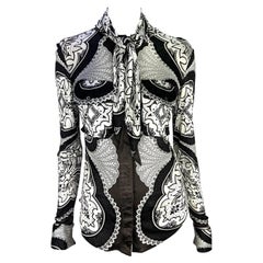 2004 Cruise Gucci by Tom Ford Browning Button Down Top