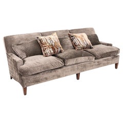 2004 Custom Kensington Sofa by Jonas in Grey Velvet Fabric