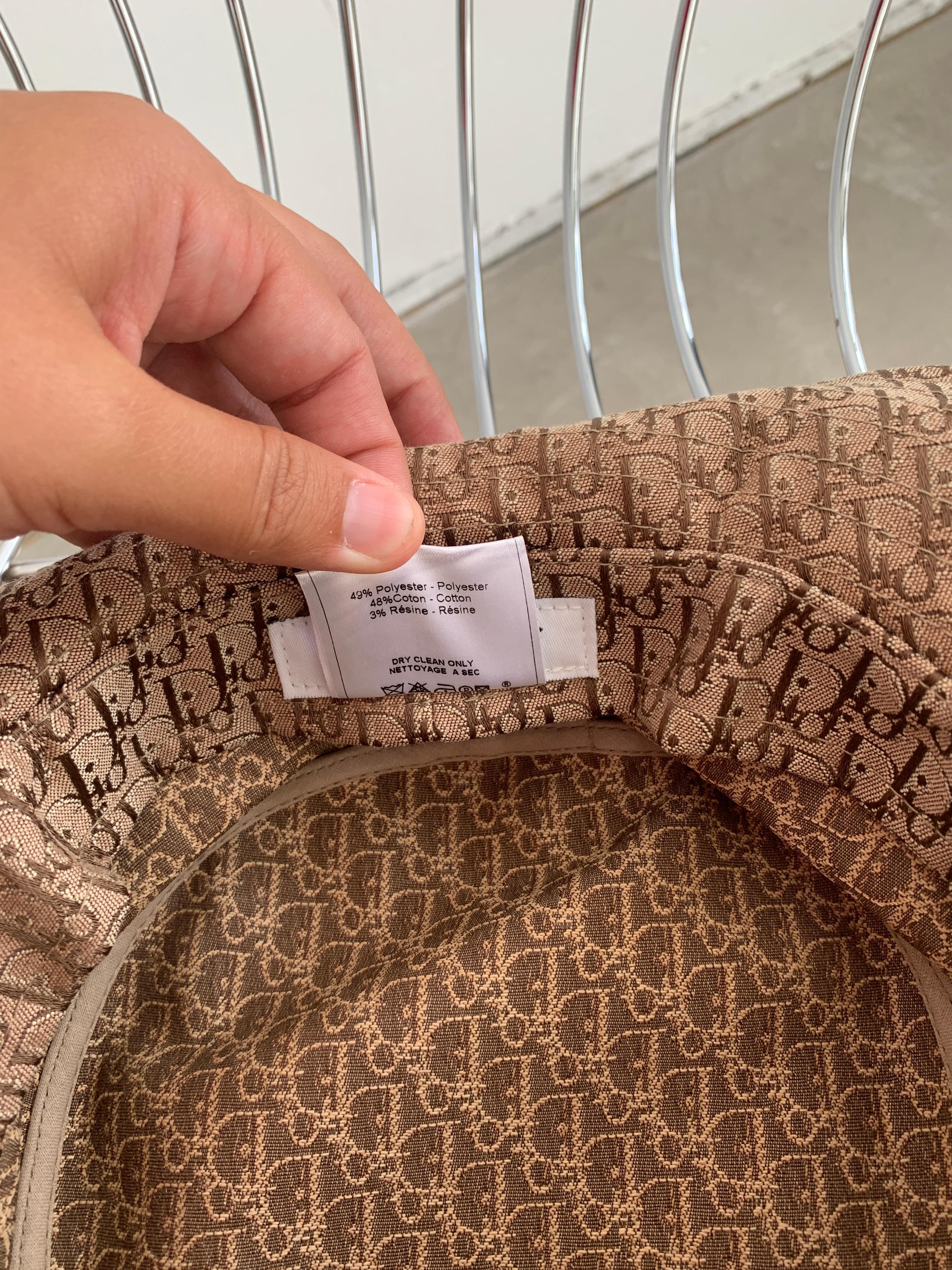 Dior Galliano Oblique Jacquard Bucket Hat Diorissimo Trotter 2004 5