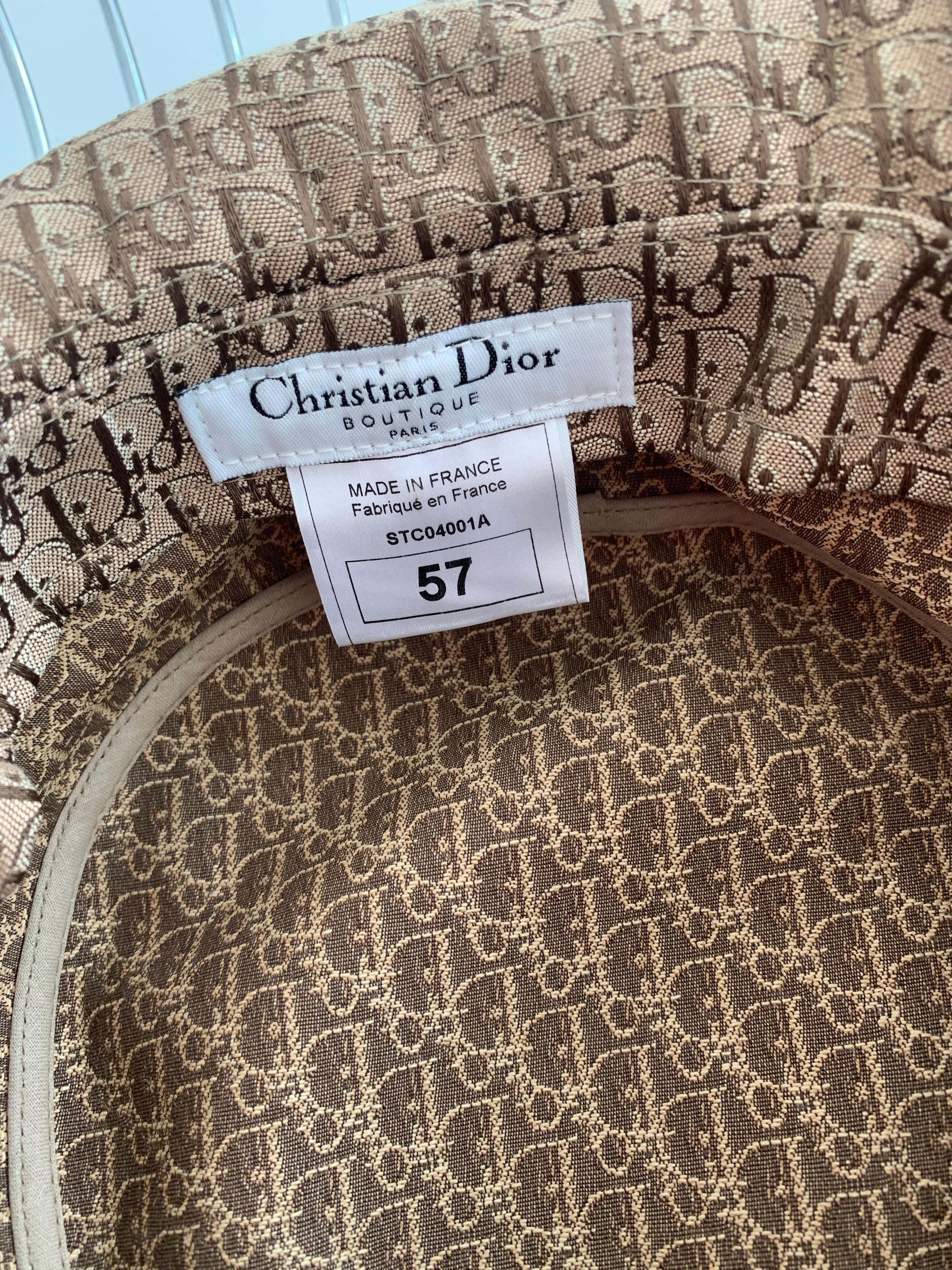 Dior Galliano Oblique Jacquard Bucket Hat Diorissimo Trotter 2004 6