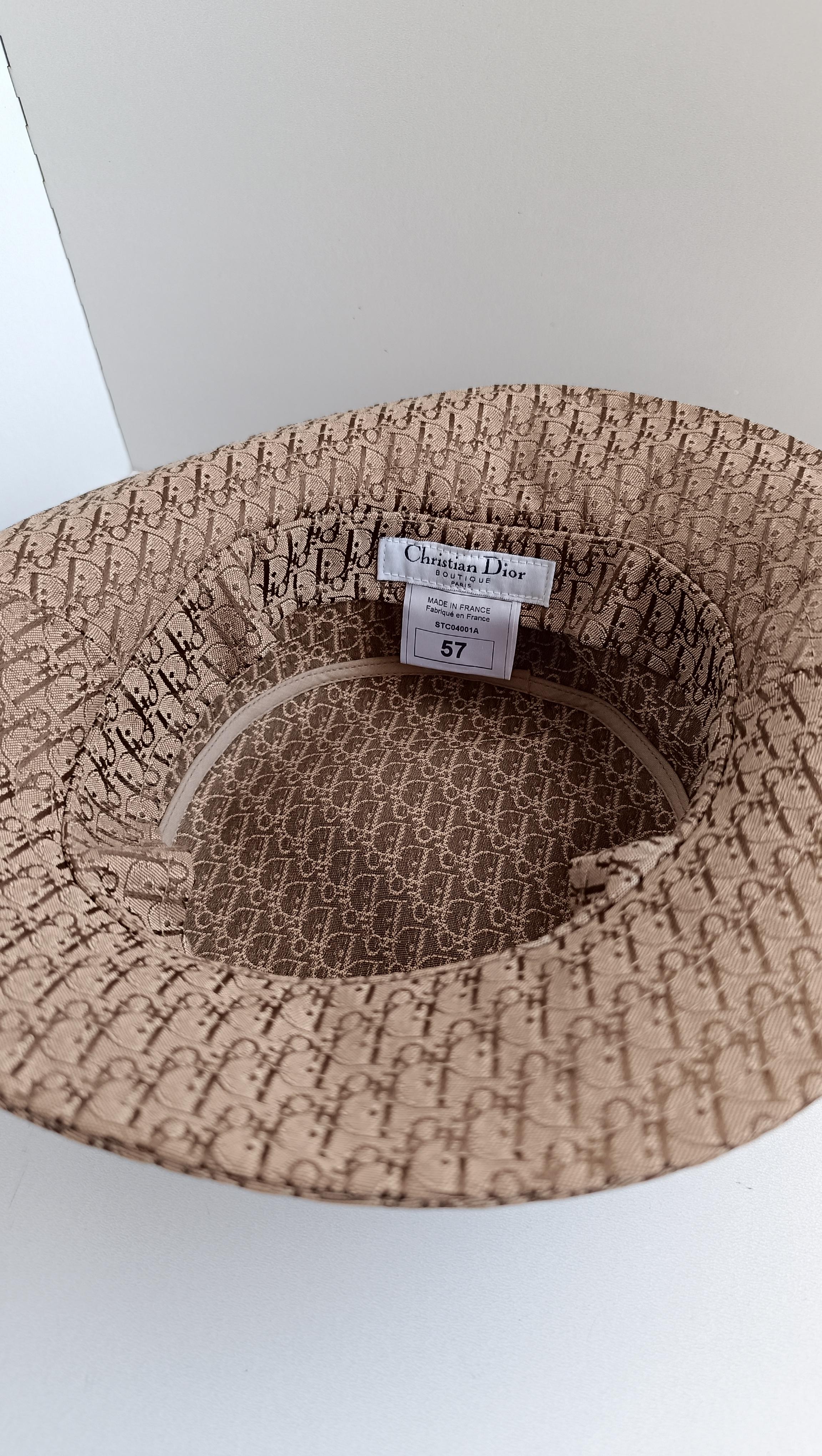 Dior Galliano Oblique Jacquard Bucket Hat Diorissimo Trotter 2004 7