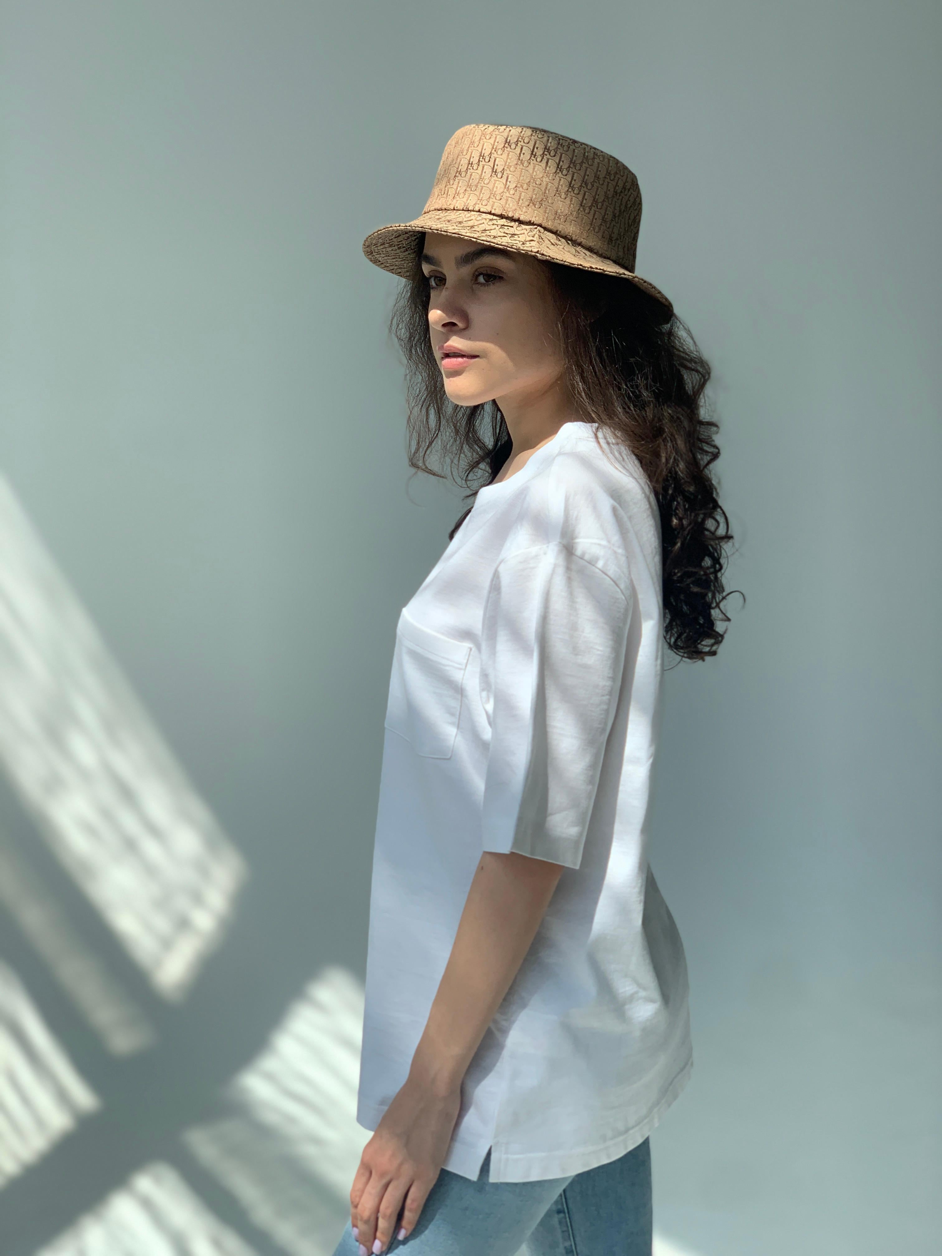 Dior Galliano Oblique Jacquard Bucket Hat Diorissimo Trotter 2004 1
