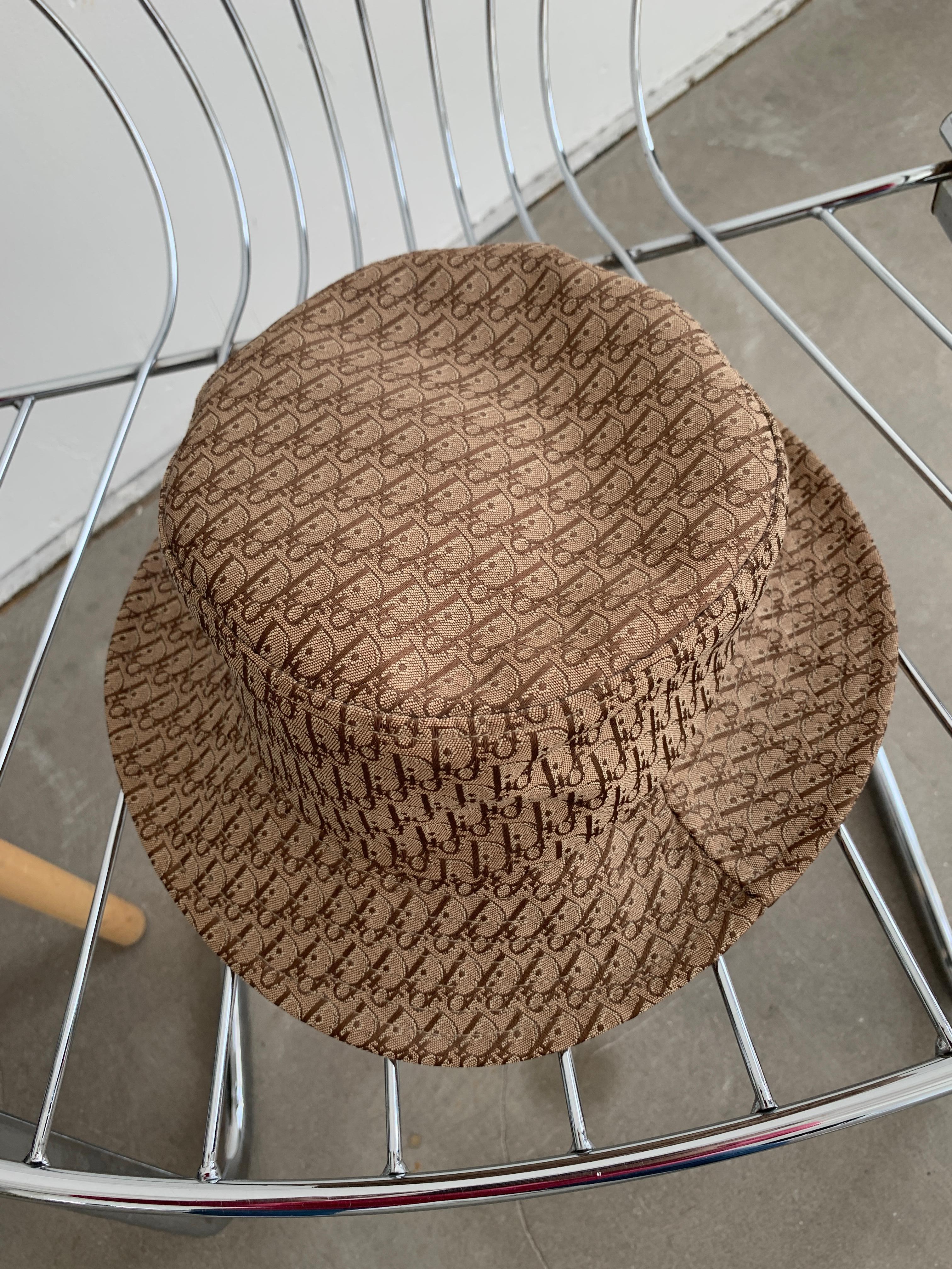 Dior Galliano Oblique Jacquard Bucket Hat Diorissimo Trotter 2004 4