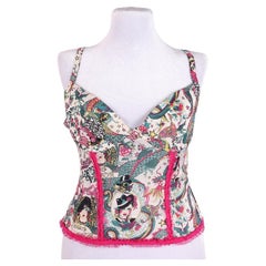 2004 Dior Tattoo Logo Corset Corset top Gitane collection