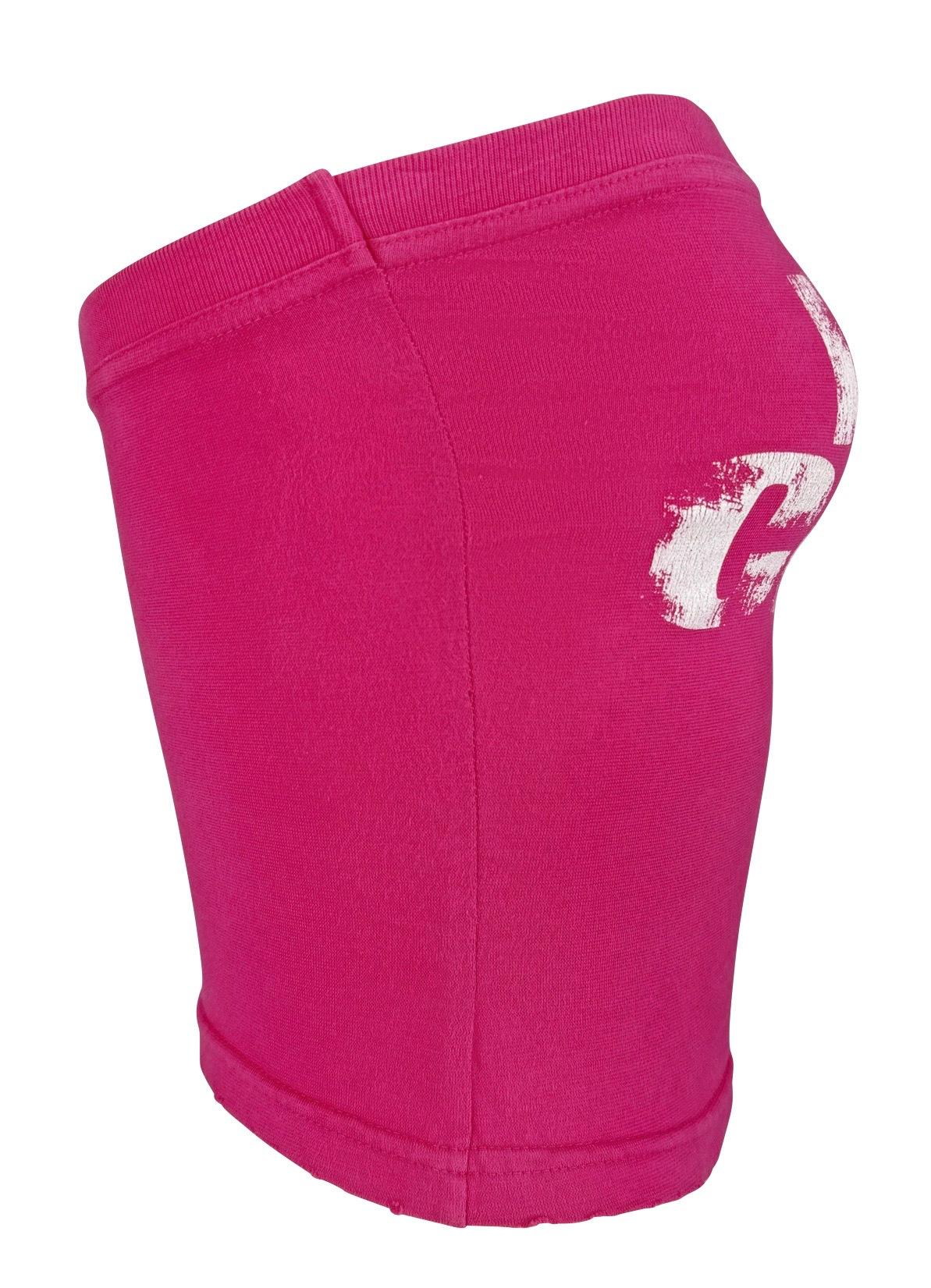 2004 Dsquared2 Distressed Pink „Who Cares?“ Druck Tube Top im Angebot 1