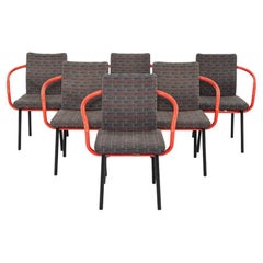 2004 Ettore Sottsass for Knoll Mandarin Dining Chair in Orange with Upholstery (Chaise de salle à manger Mandarin en orange avec tapisserie)