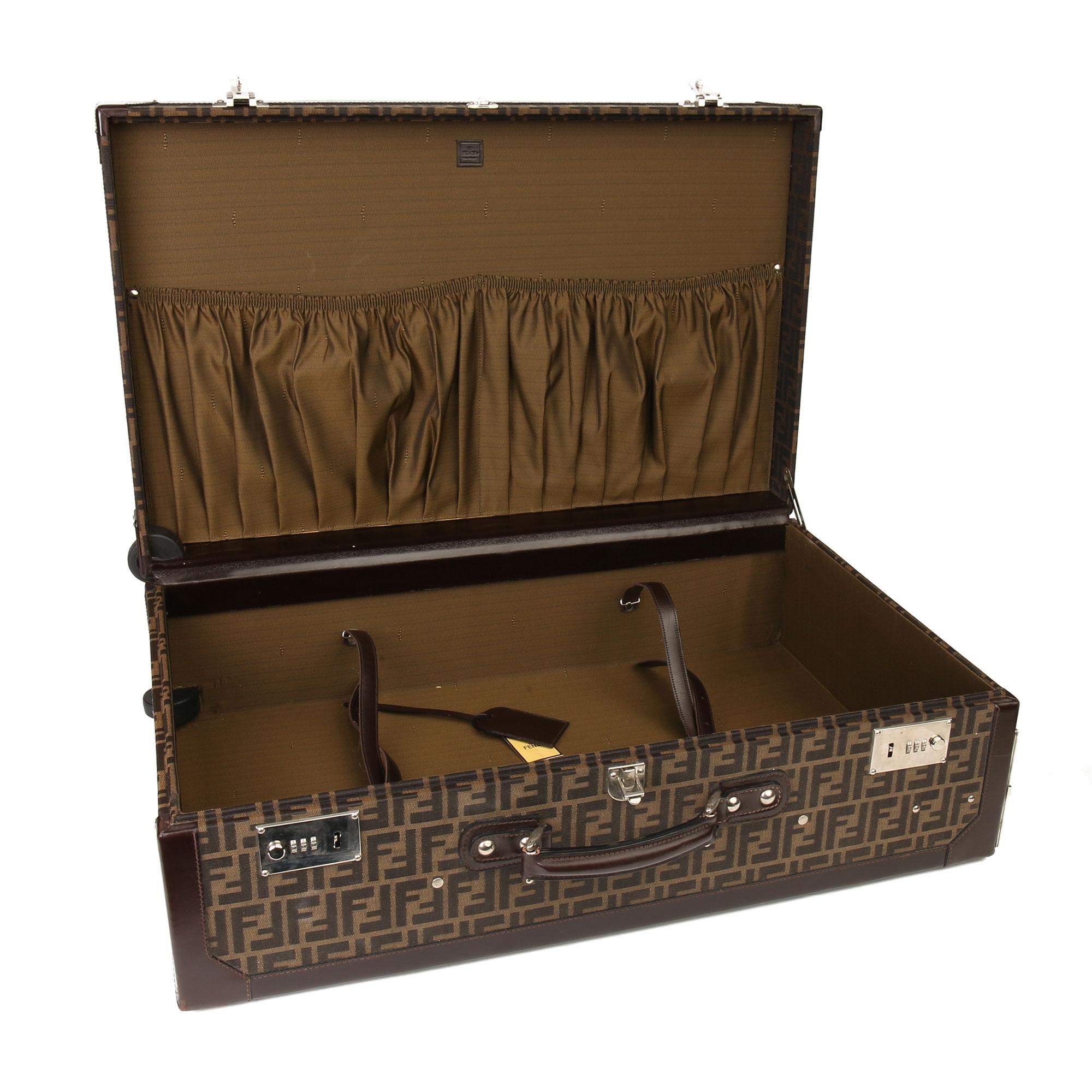 2004 Fendi Monogram Canvas Rolling Trunk, Originally Owned by Karl Lagerfeld  3