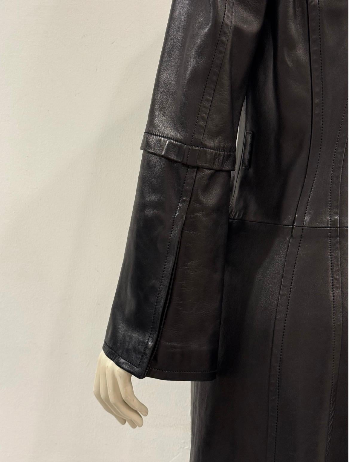 2004 Gucci by Tom Ford leather trench coat For Sale at 1stDibs