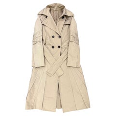 2004 Gucci by Tom Ford paneled nylon trench coat
