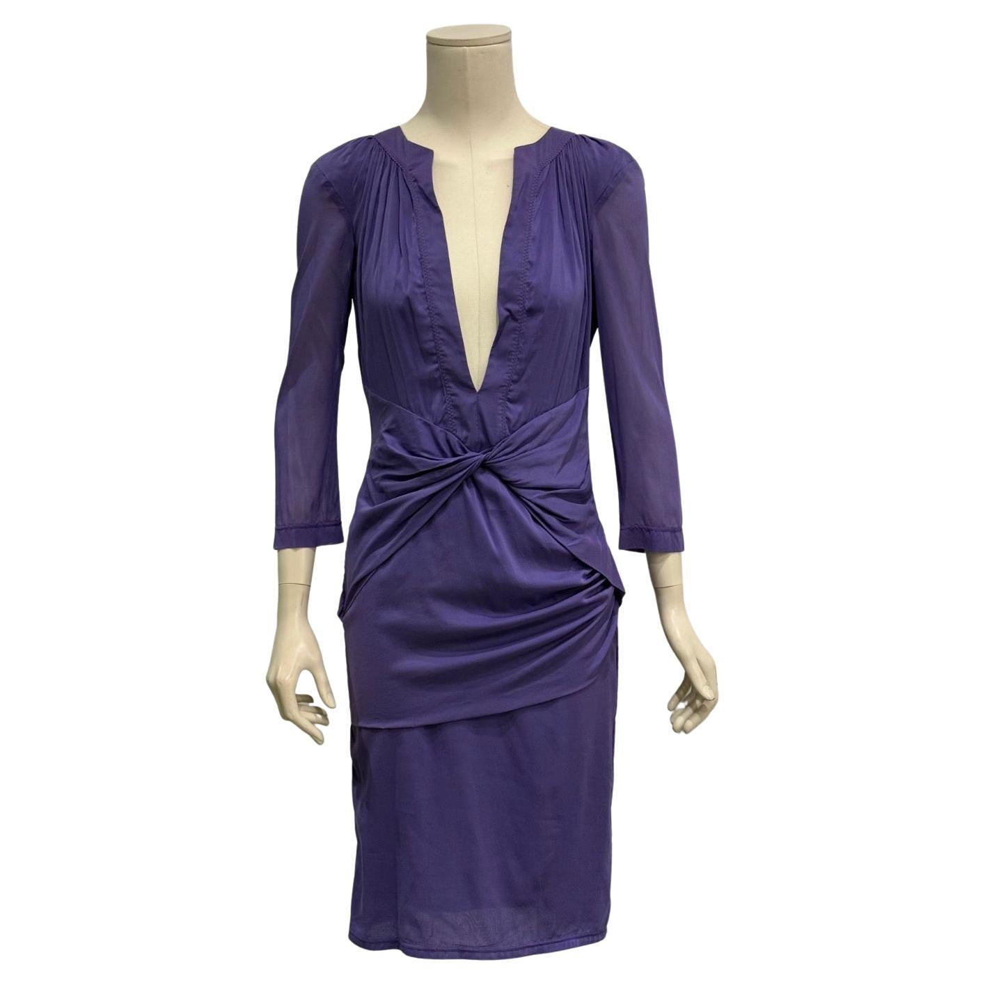 2004 Gucci by Tom Ford purple dress
