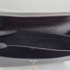 2004 Hermes Black Epsom Sac Kelly Depeche 34