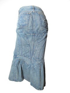 2004 Junya Watanabe Deconstructed Denim Skirt