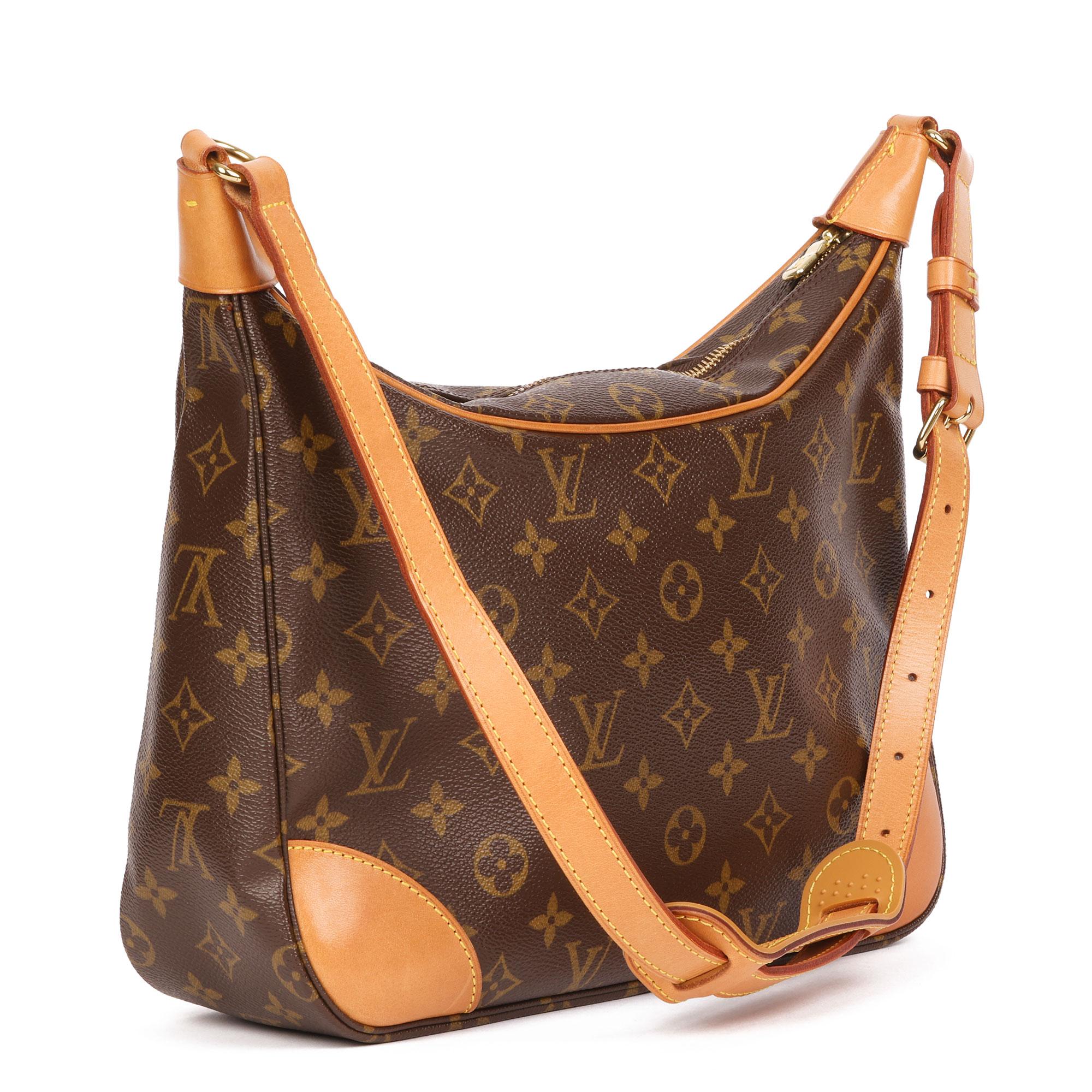 LOUIS VUITTON
Brown Monogram Coated Canvas & Vachetta Leather Boulogne 30

Xupes Reference: HB4071
Serial Number: AS0014
Age (Circa): 2004
Accompanied By: Louis Vuitton Dust Bag
Authenticity Details: Date Stamp (Made in France)
Gender: Ladies
Type: