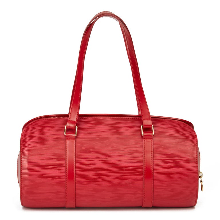 2004 Louis Vuitton Red Epi Leather Papillon 30cm with Pouch at 1stDibs