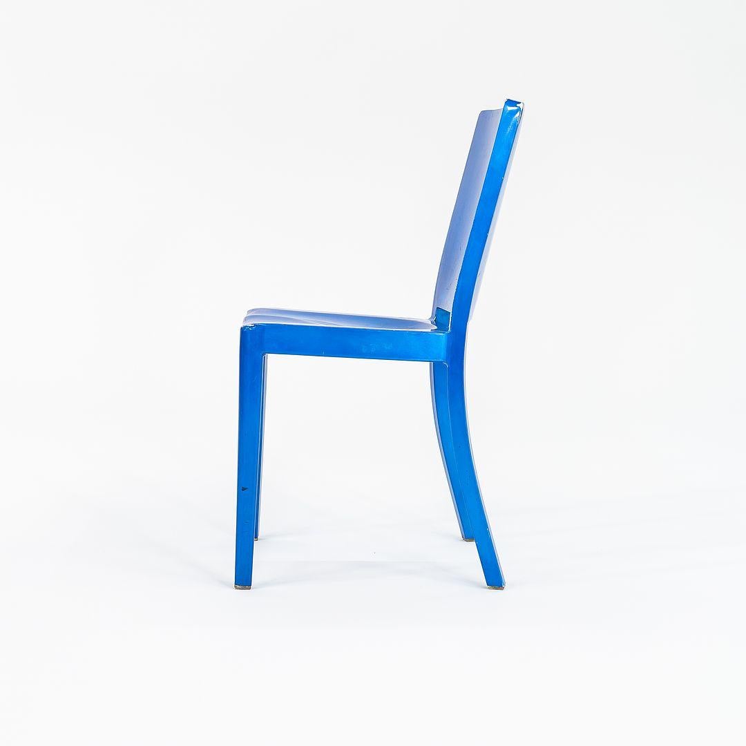 2004 Philippe Starck para Emeco Sillas auxiliares de comedor Hudson en azul 12x Disponibles Norteamericano en venta