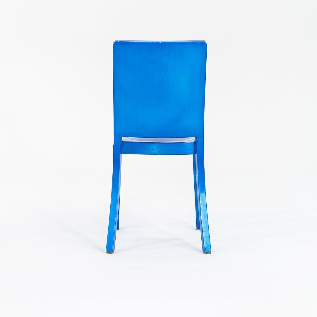 2004 Philippe Starck para Emeco Sillas auxiliares de comedor Hudson en azul 12x Disponibles Siglo XXI y contemporáneo en venta